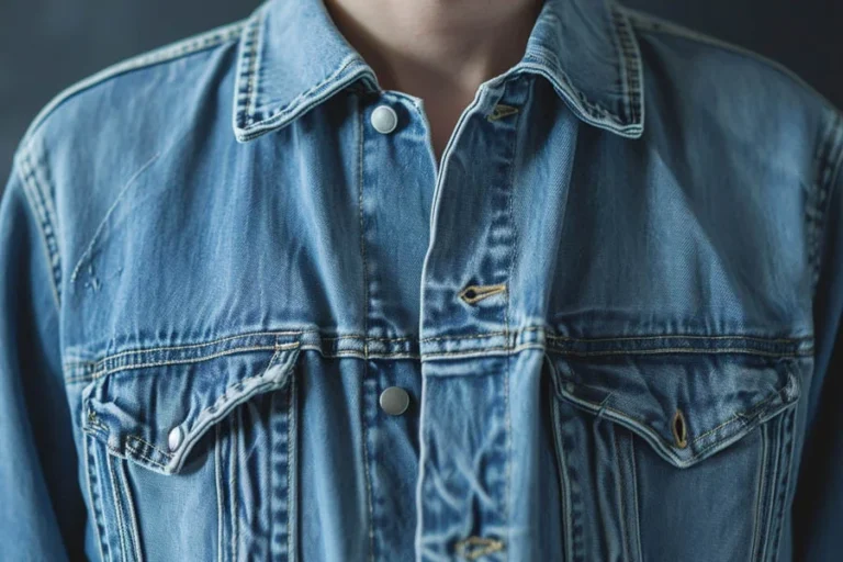 Vintage Wash Denim Jacket for Men