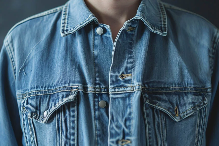 Distressed Vintage Denim Jacket